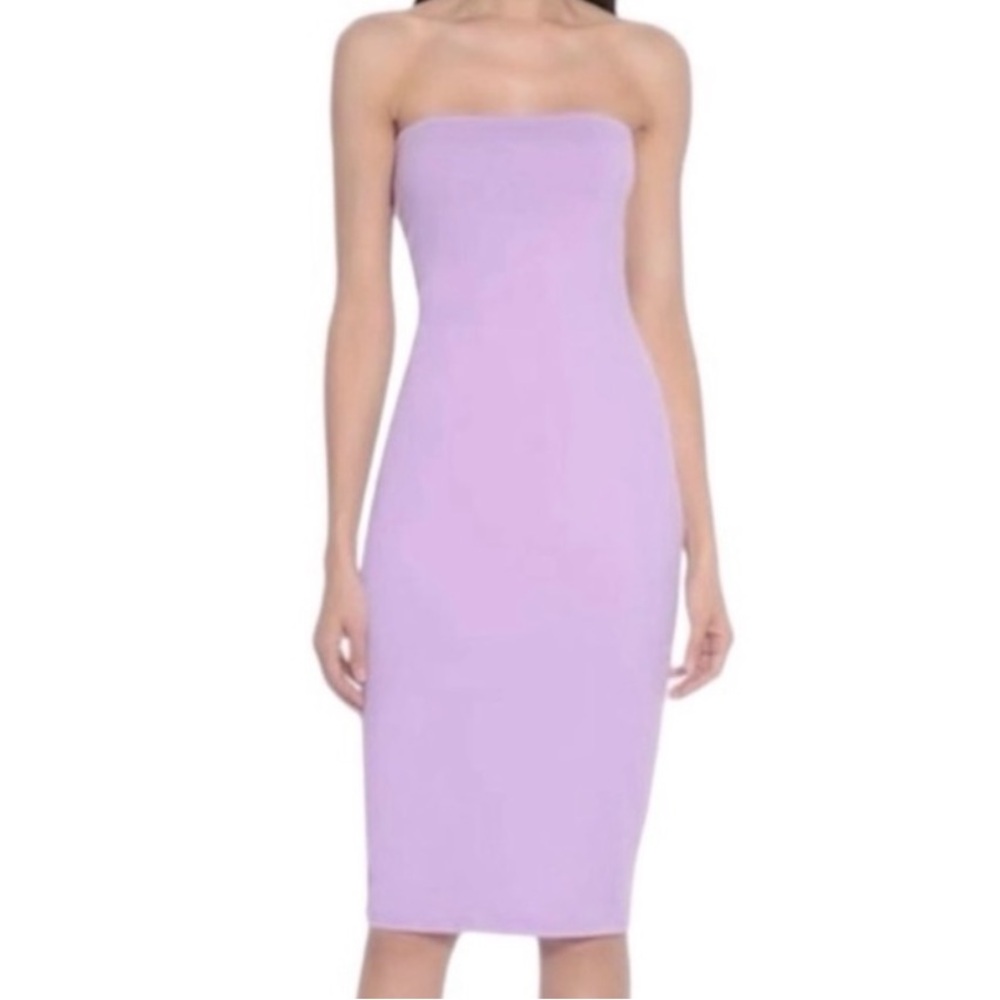 Susana Monaco Strapless Tube Dress in Violet